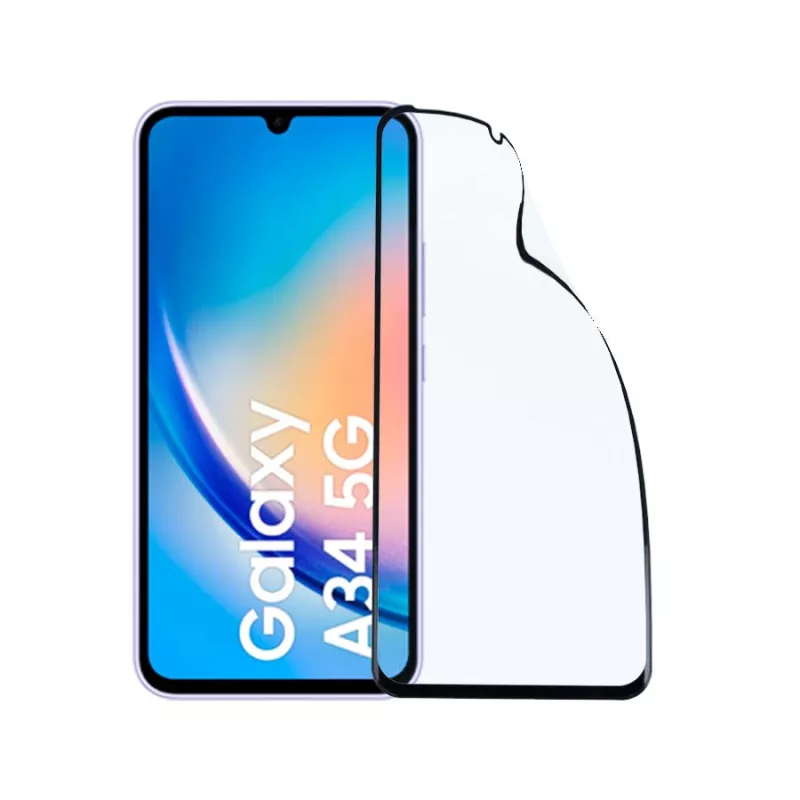 Cristal Templado Completo Irrompible para Samsung Galaxy A34 5G Cristal Templado Completo Irrompible para Samsung Galaxy A34 5G