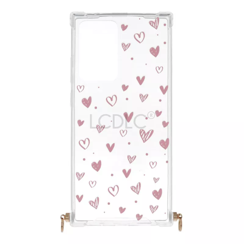 Funda Silicona Colgante Corazones para Samsung Galaxy Note 20 Ultra Funda Silicona Colgante Corazones para Samsung Galaxy Note 20 Ultra