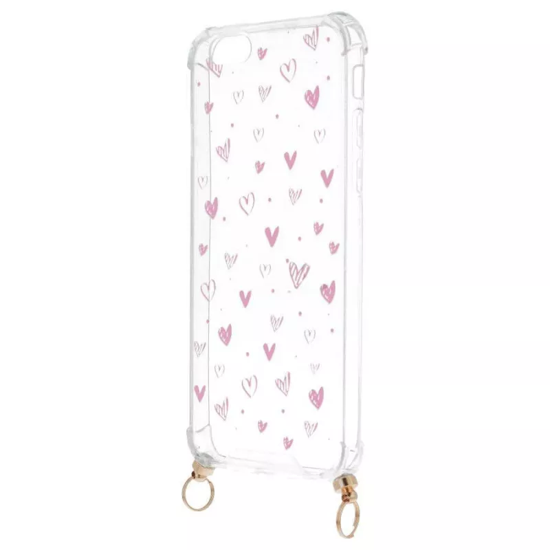 Funda Silicona Colgante Corazones Rojos para iPhone 6S Funda Silicona Colgante Corazones Rojos para iPhone 6S