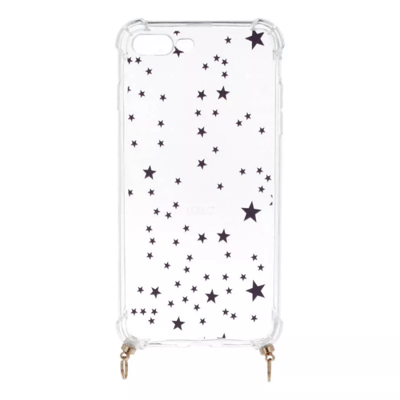 Funda Silicona Colgante Estrellas para iPhone 8 Funda Silicona Colgante Estrellas para iPhone 8
