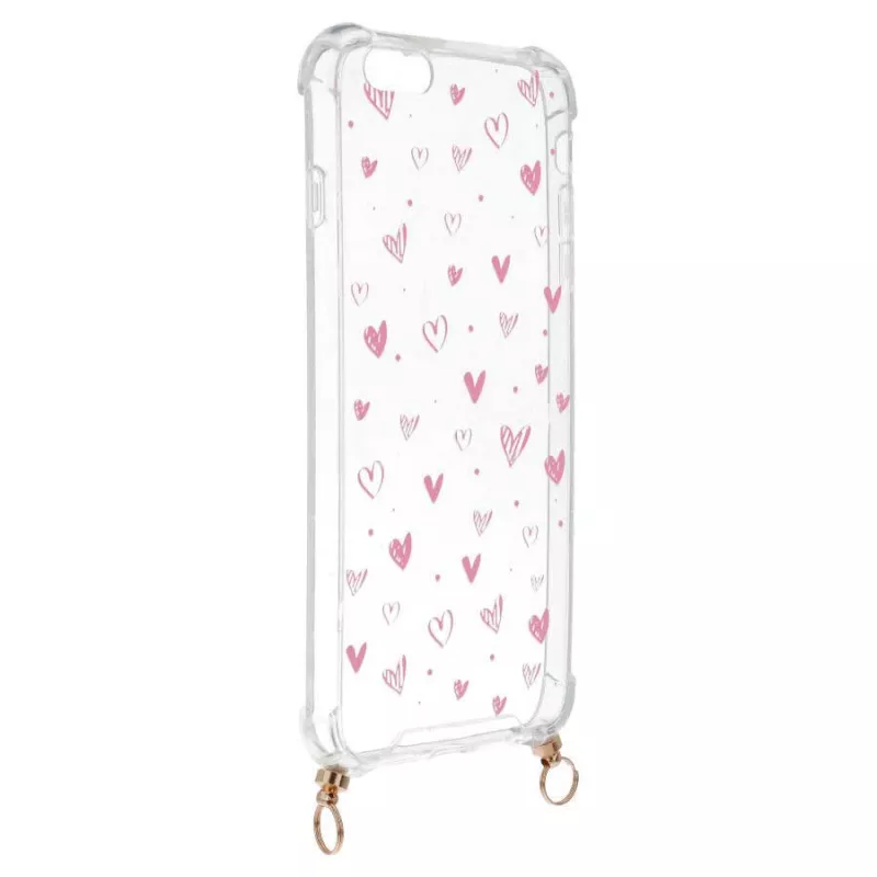 Funda Silicona Colgante Corazones para iPhone 6 Plus Funda Silicona Colgante Corazones para iPhone 6 Plus