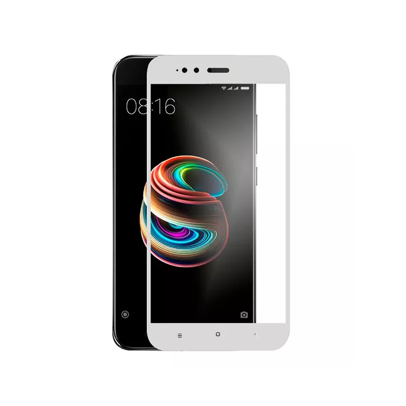 Cristal Templado Completo Blanco para Xiaomi Mi A1 Cristal Templado Completo Blanco para Xiaomi Mi A1