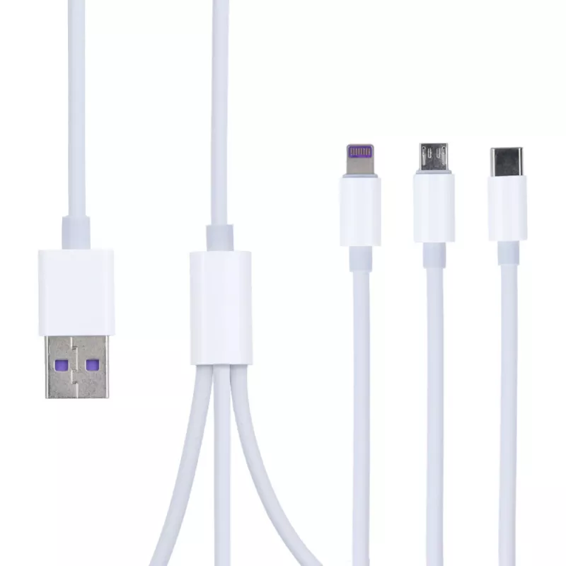 Cable 3 en 1 Micro USB, USB tipo C, Lightning a USB Cable 3 en 1 Micro USB, USB tipo C, Lightning a USB