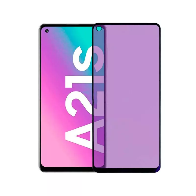 Cristal Templado Completo Anti Blue-Ray para Samsung Galaxy A21s Cristal Templado Completo Anti Blue-Ray para Samsung Galaxy A21s