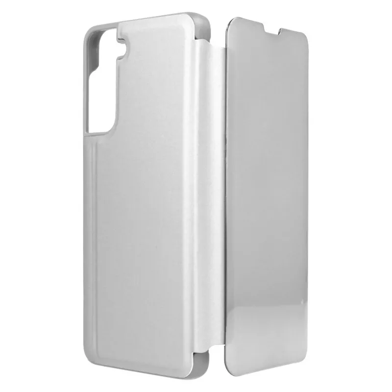 Funda Libro Espejo Plata para Samsung Galaxy S21 Funda Libro Espejo Plata para Samsung Galaxy S21