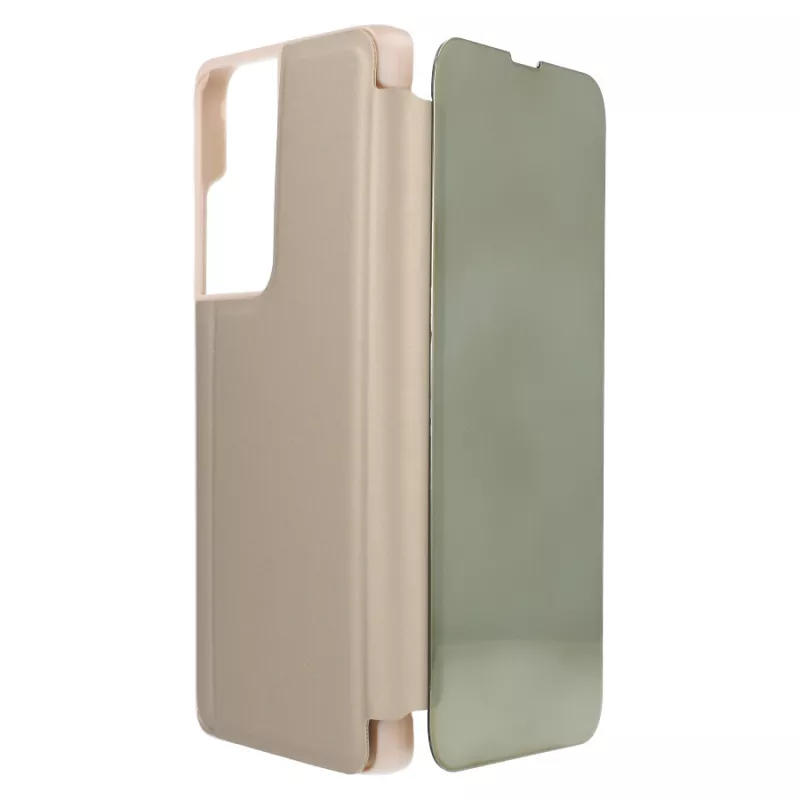 Funda Libro Espejo Oro para Samsung Galaxy S21 Ultra Funda Libro Espejo Oro para Samsung Galaxy S21 Ultra