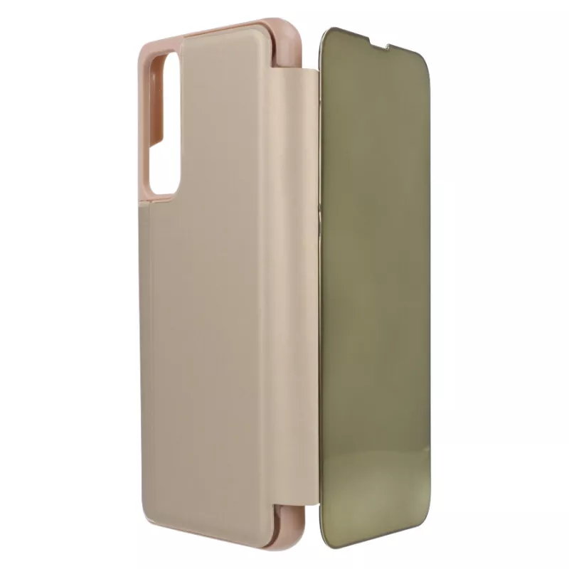 Funda Libro Espejo Oro para Huawei P Smart 2021 Funda Libro Espejo Oro para Huawei P Smart 2021