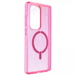 Funda Purpurina Compatible con MagSafe para Samsung Galaxy S25 Ultra