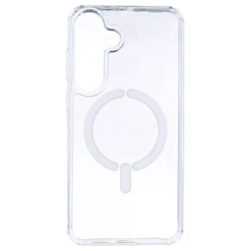 Funda Transparente Logo Compatible con Magsafe para Samsung Galaxy S25 Plus