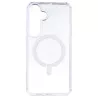 Funda Transparente Logo Compatible con Magsafe para Samsung Galaxy S25 Plus
