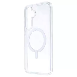 Funda Transparente Logo Compatible con Magsafe para Samsung Galaxy S25 Plus