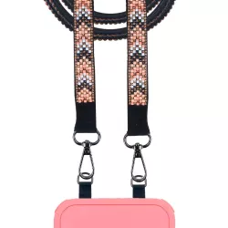 Lanyard Étnico de Cuentas - Colgante para Móvil y Bolso