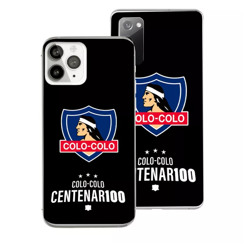 Funda Oficial Colo-Colo - Centenario fondo negro Funda Oficial Colo-Colo - Centenario fondo negro