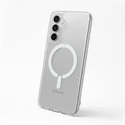 Funda Transparente Logo Compatible con Magsafe para Samsung Galaxy A17