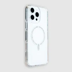 Funda Antiyellow Compatible con MagSafe con Brillantes para iPhone 17 Pro Max