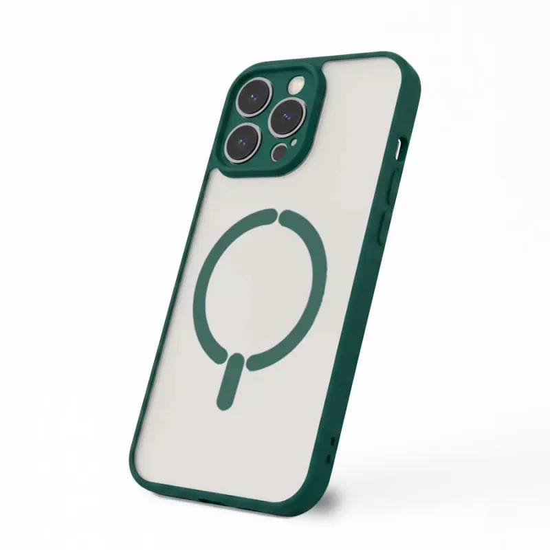Funda Bumper Compatible con Magsafe con Cubre cámara para iPhone 12 Pro Max