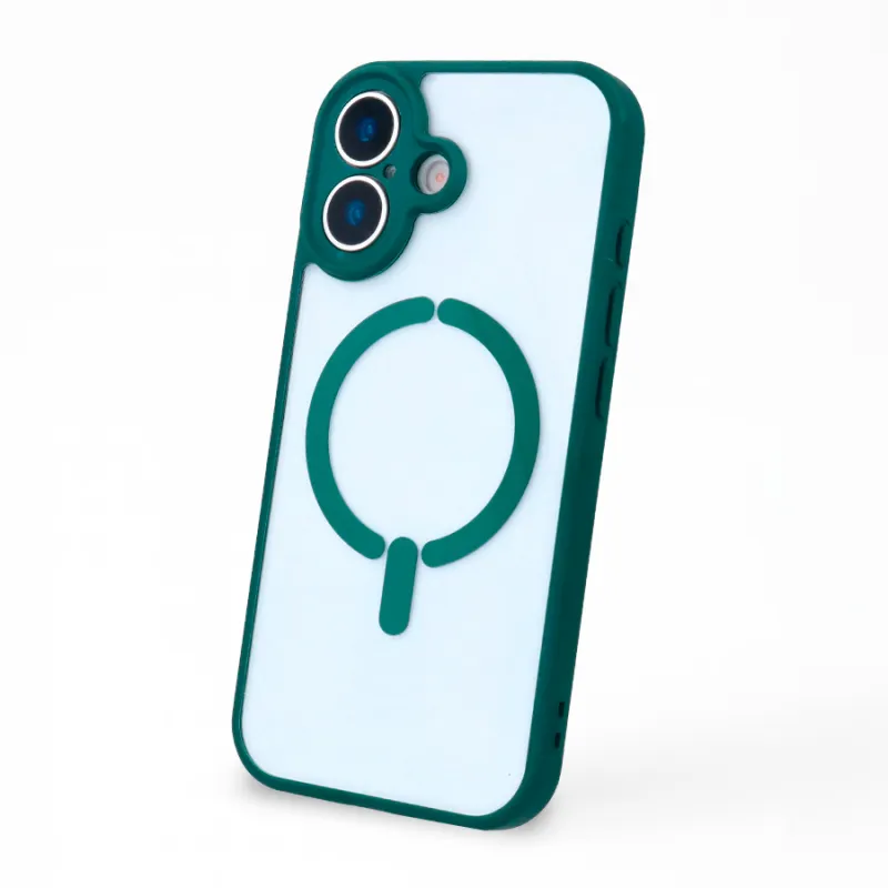 Funda Bumper Compatible con Magsafe con Cubre cámara para iPhone 16