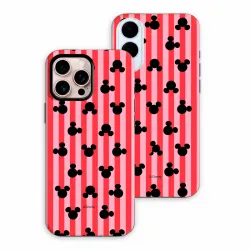 Funda Tough Oficial Disney - Rayas Silueta Mickey